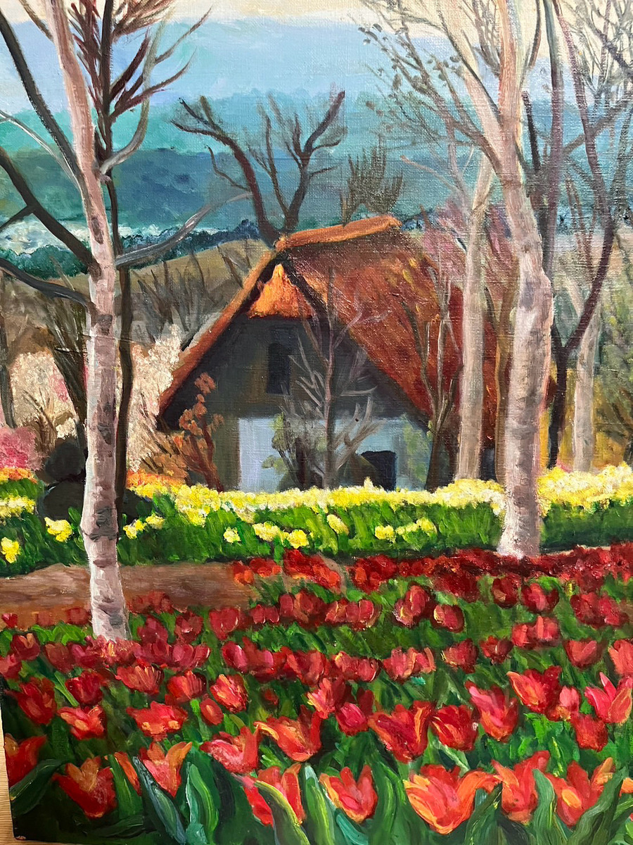 チューリップに寄せて」 by aryon｜Artmeter｜暮らしを彩るアートが