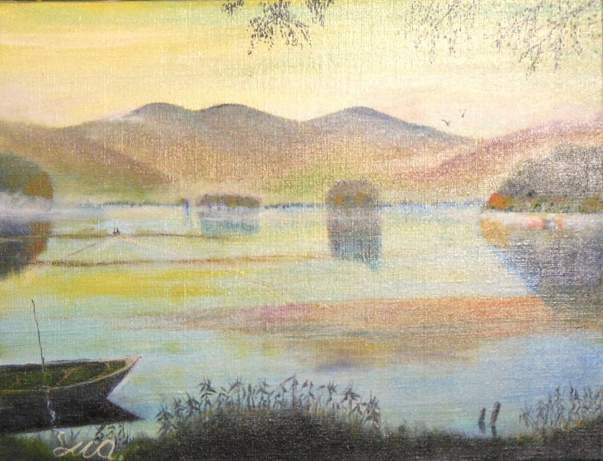 星空と夜桜」 by 渡辺 正重｜Artmeter｜暮らしを彩るアートが、きっと