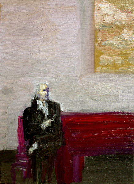 作者不明 たばこを吸う老人 絵画 油絵 作者不明 たばこを吸う老人 絵画