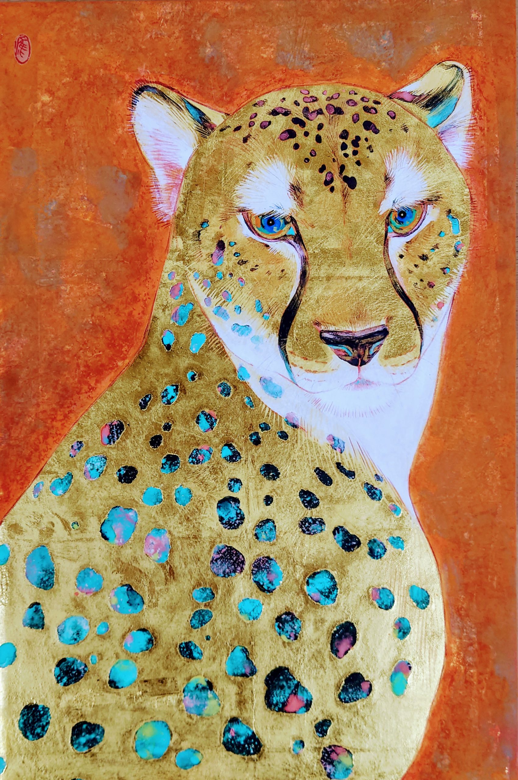 日本画 鷹濱春奈先生 華魚 日本画鷹濱春奈先生華魚