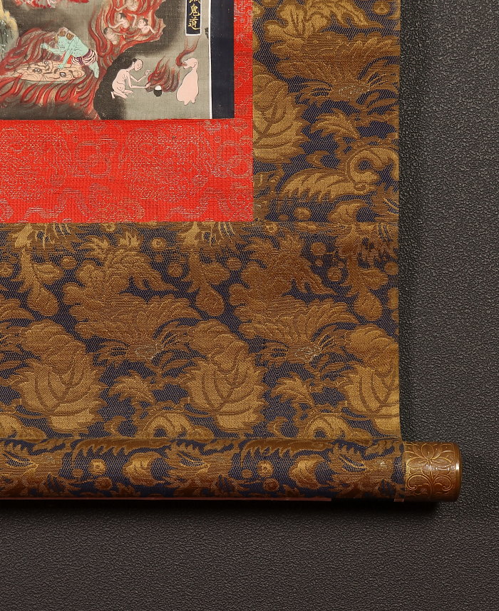 ♥木版画 東南院 掛軸 掛け軸 骨董品 寺院 仏閣 浮世絵 ♥木版画 東南