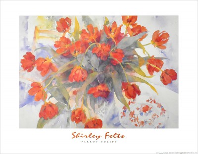 Shirley Felts シャーリーフェルト 水彩画 絵画 印刷 複製画 Shirley