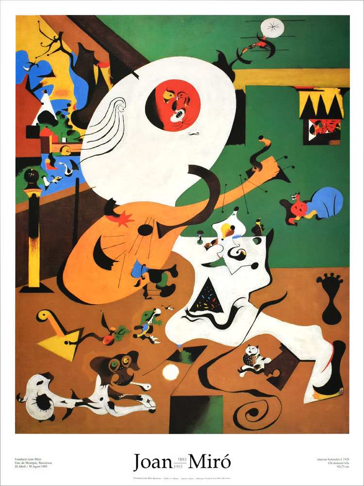 Joan Miro ジョアンミロ ポスター アルミ額装 Joan Miro ジョアンミロ