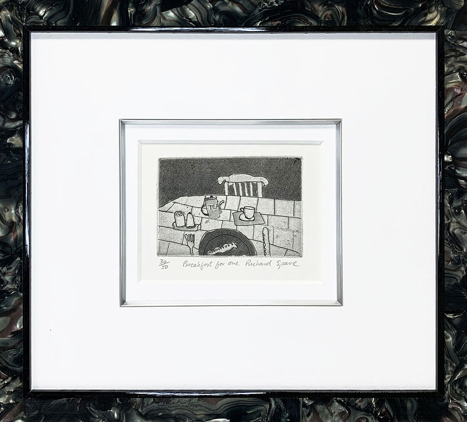 リチャード・スペア 絵画(版画額装品/エッチング) 私の朝食|アート