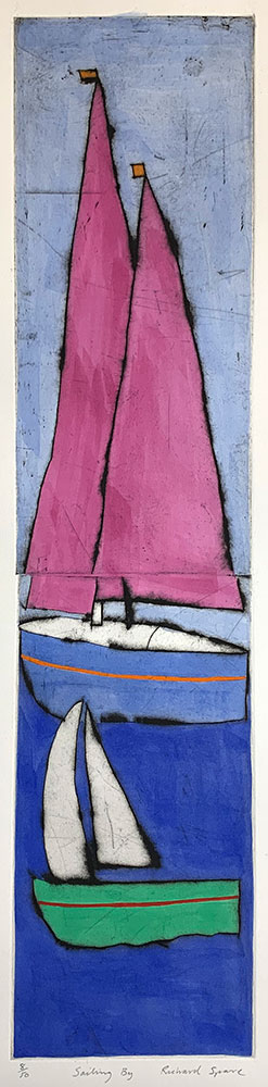 リチャード・スペア 絵画(版画額装品/ドライポイント＋手彩