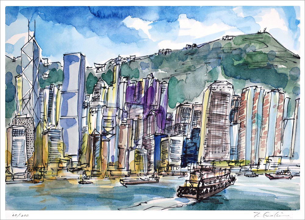 主は誰 榎木孝明 版画ジクレー（ねこ）6/100 サイン入り 主は誰 榎木