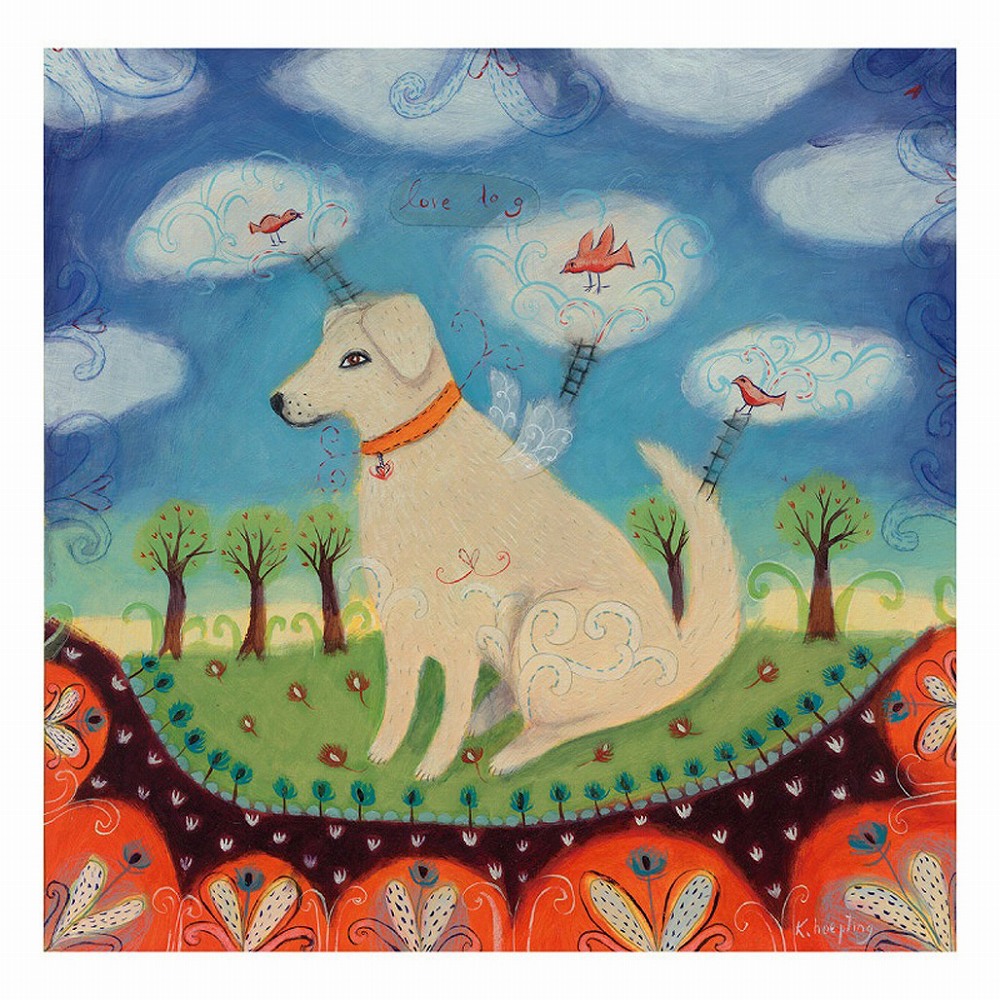 カレン・ホイプティング 絵画 (版画/ジクレー) 愛の犬 7246|アート
