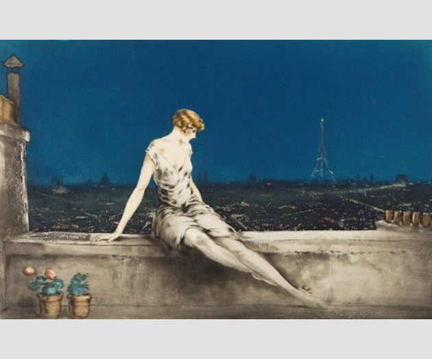 ルイ・イカール限定版・アールデコ/モーニング、希少な額装用画集より