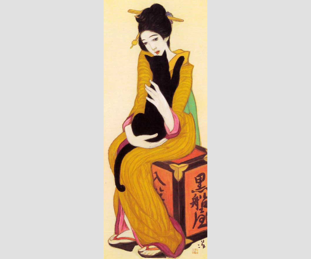 竹久夢二 十六の母 真作水彩画肉筆0号買取価格10万から300万円 竹久夢