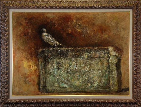 須田寿 「石」 油彩30号｜【Arts Ship】のむら画廊