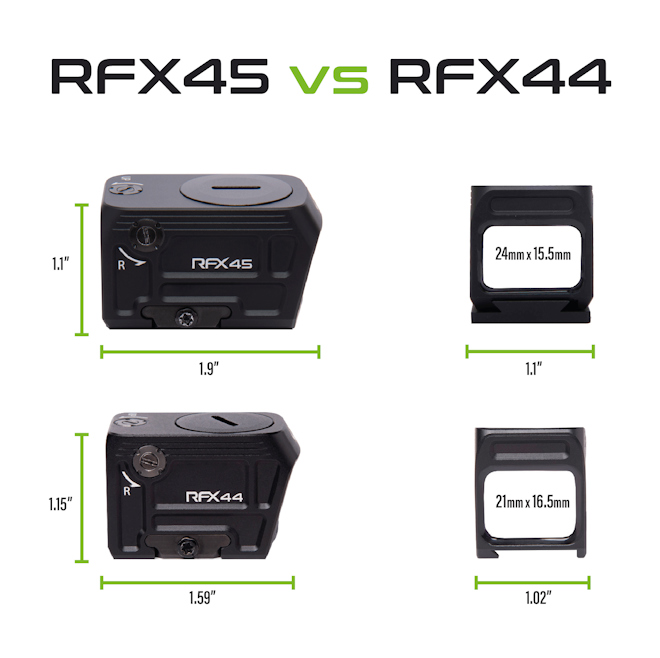 Viridian RFX 44 Reflex 5 MOA Green Dot ACRO Footprint W/ MOS