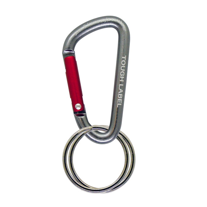 タフレーベル 5mmカラビナ チタン色 取寄品 - 大工道具・金物の専門