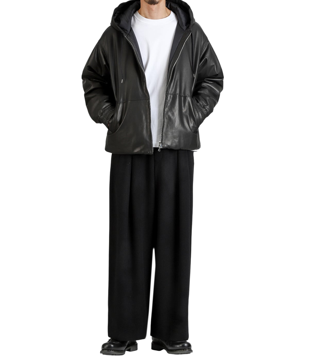 PUFFED LEATHER PARKA -SHEEP LEATHER- | marka(マーカ) / アウター