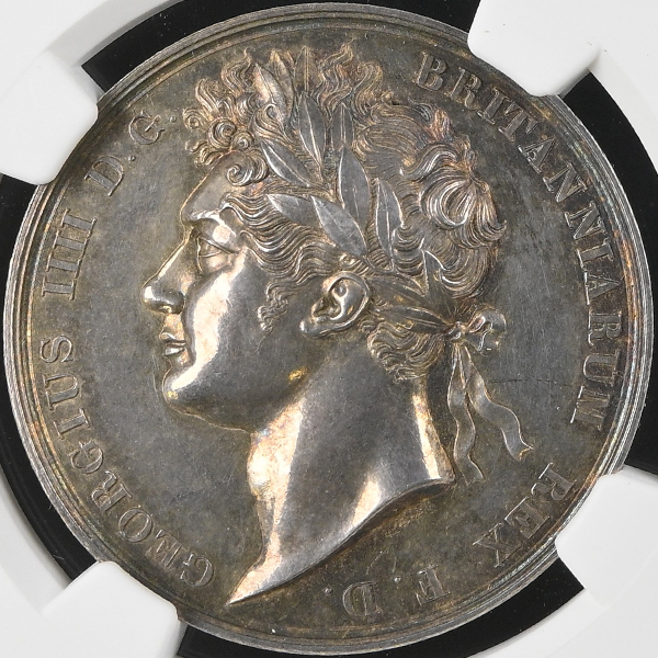 イギリス ジョージ4世戴冠記念 1821年 銀メダル NGC MS62 | ARK