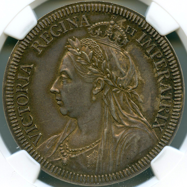 イギリス ヴィクトリア女王 ゴールデンジュビリー 1887年 銀メダル NGC