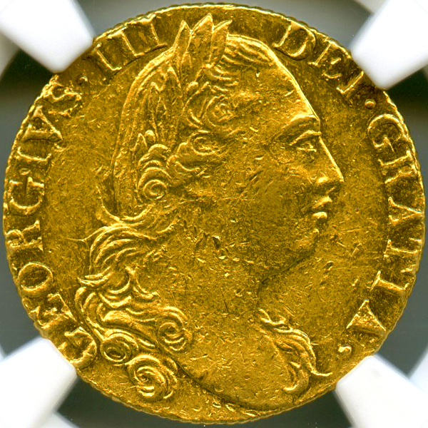 イギリス ジョージ3世 1777年 ギニー 金貨 NGC AU DETAILS | ARK