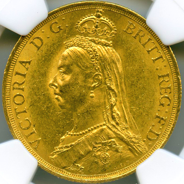 鑑定枚数1枚 NGC MS61 1901年 ヴィクトリア金貨 金貨 イギリス 鑑定枚数1枚