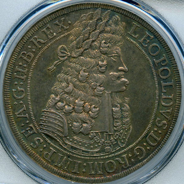 オーストリア 神聖ローマ帝国 レオポルト1世 1701年 ターラー 銀貨