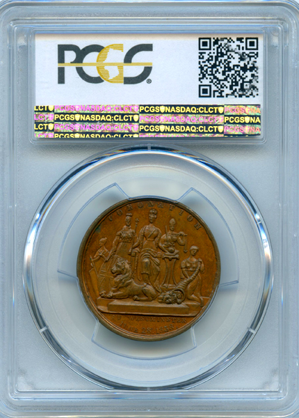 イギリス ヴィクトリア女王戴冠記念 1838年 銅メダル PCGS SP64 | ARK