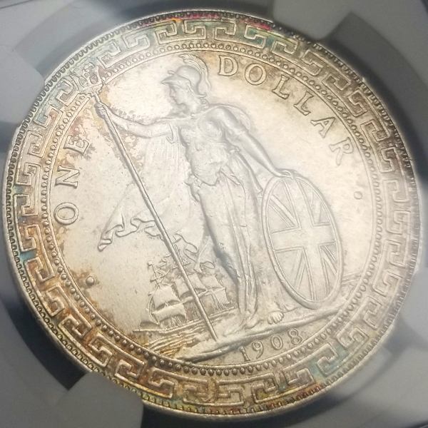 イギリス 貿易銀 トレードダラー 1908B NGC MS63 | ARK NUMISMATICS