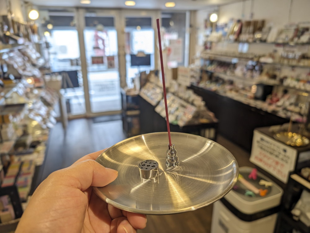 真鍮・金属・合金インセンスホルダー-日本香堂-お香の香皿・香立て