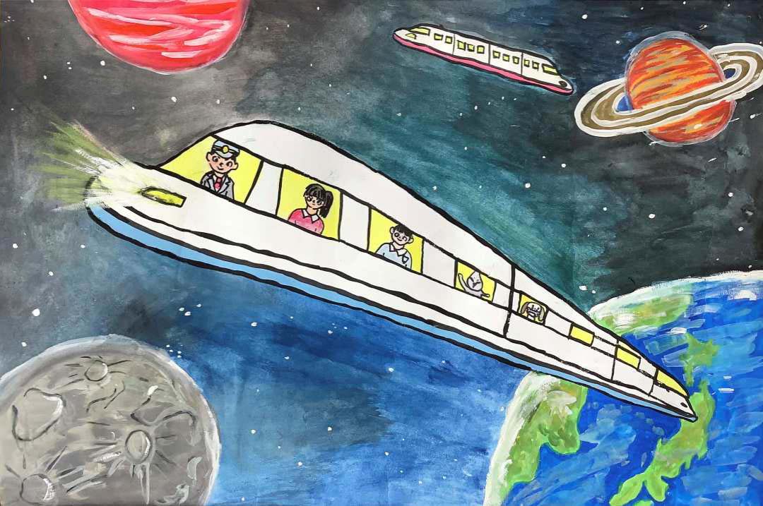 日本画 創作画 頭の中に住む宇宙 日本画 創作画 頭の中に住む宇宙 日本