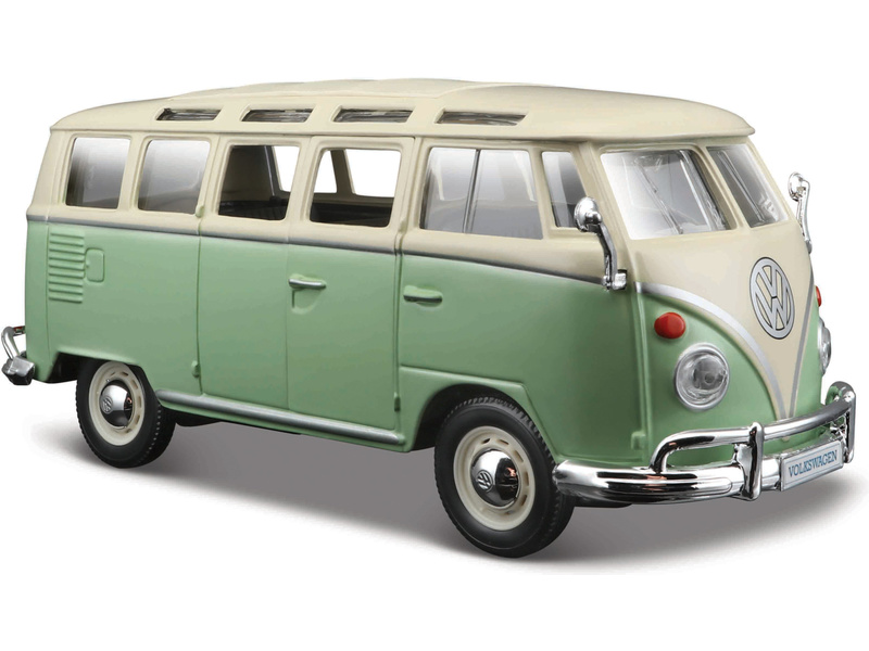 Maisto Volkswagen Van Samba 1:25 green/cream - collectible car