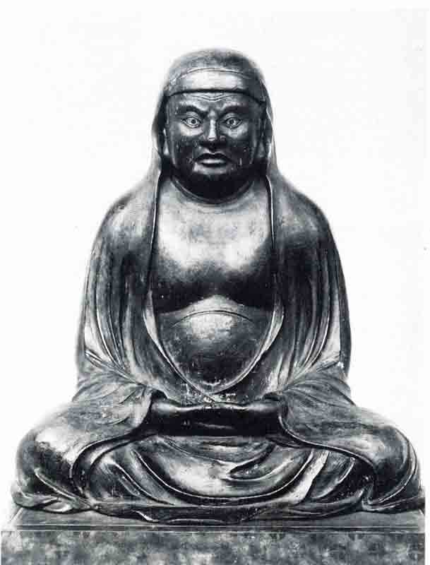 八幡の文化財125 達磨大師坐像 円福寺