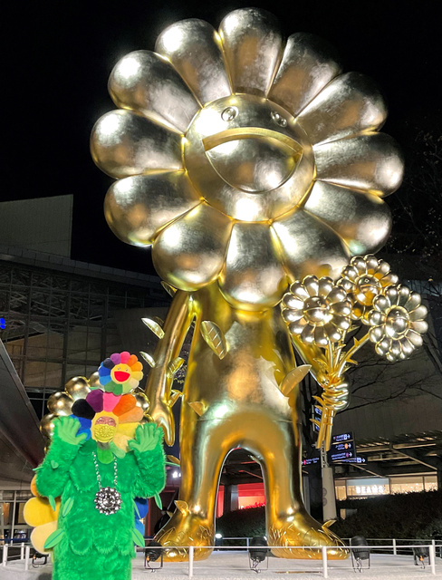 村上隆プロジェクト お花の親子 フライヤー MURAKAMI TAKASHI 村上隆の