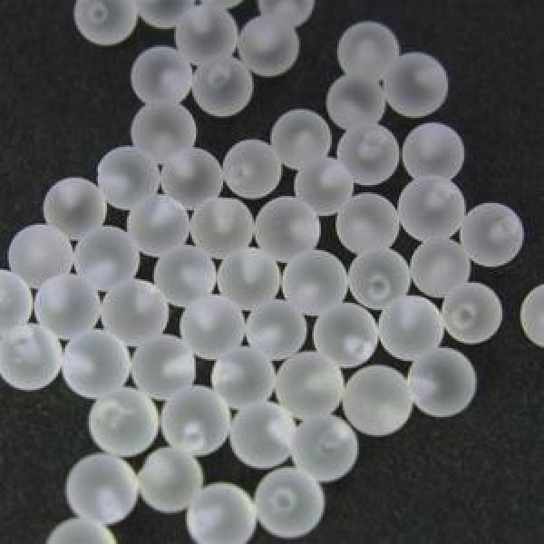 白水晶(フロスト) 丸玉(片穴) 5-5.5mm - アサオ工芸オンライショップ