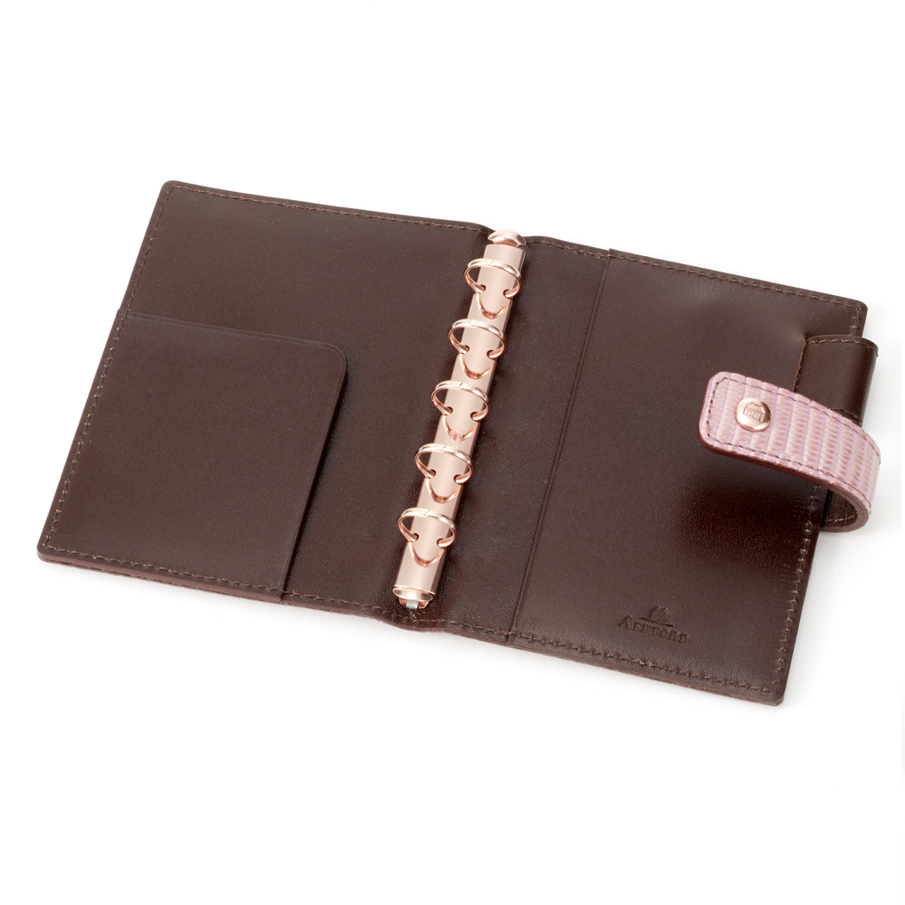 ネオフィナードローズゴールド MICRO5 13mm hock［2108］ システム手帳