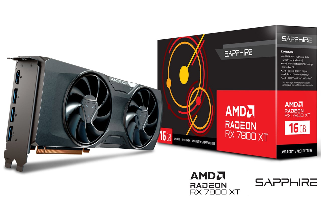 SAPPHIRE AMD Radeon RX 7800 XT GAMING 16GB GDDR6 | SAPPHIRE