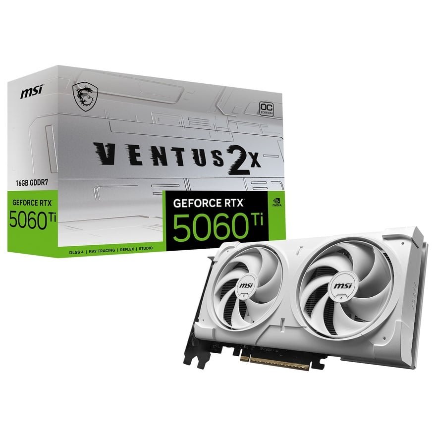 GeForce RTX 5060 Ti 16G VENTUS 2X OC PLUSシリーズ | MSI