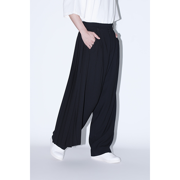 2way Layered Skirt Pants /Inspired by ネビュラロマンス /Black