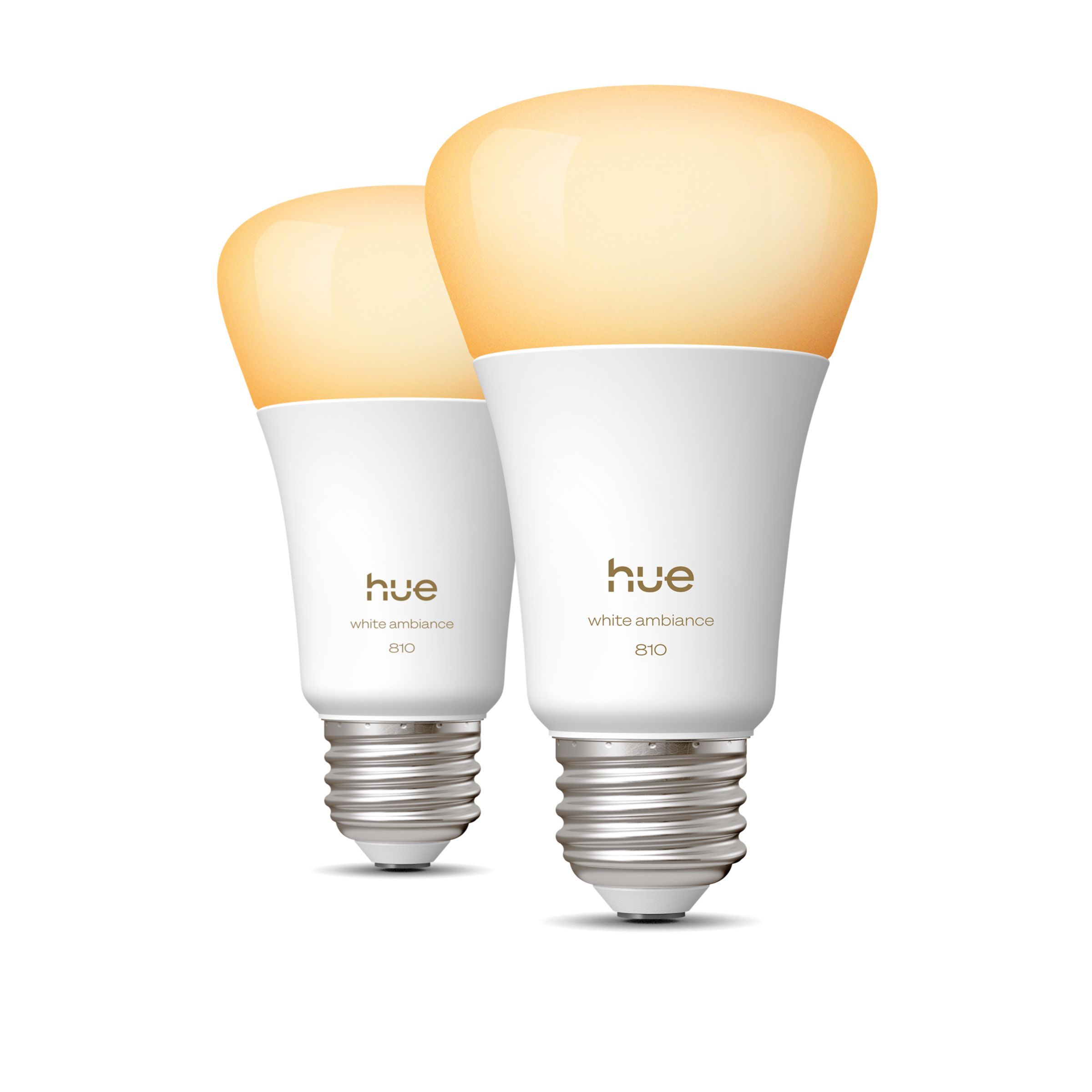 Hue White ambiance 60W A19 2PACK- E26 smart bulbs | Philips Hue