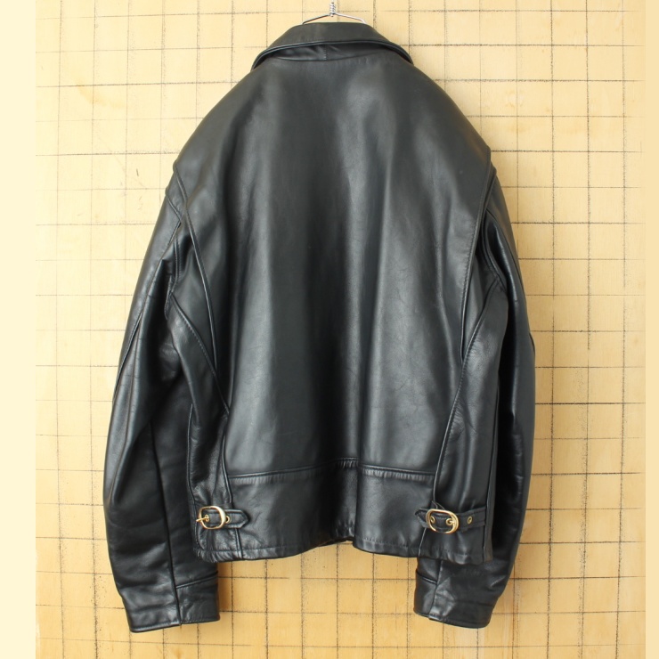 USA製 Schott ショット AT101 襟付 シングル ライダースジャケット