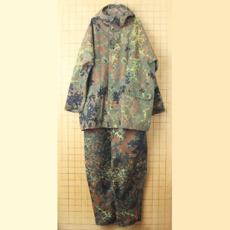 90s ドイツ軍 フレクターカモ パーカー パンツ セットアップ レイン