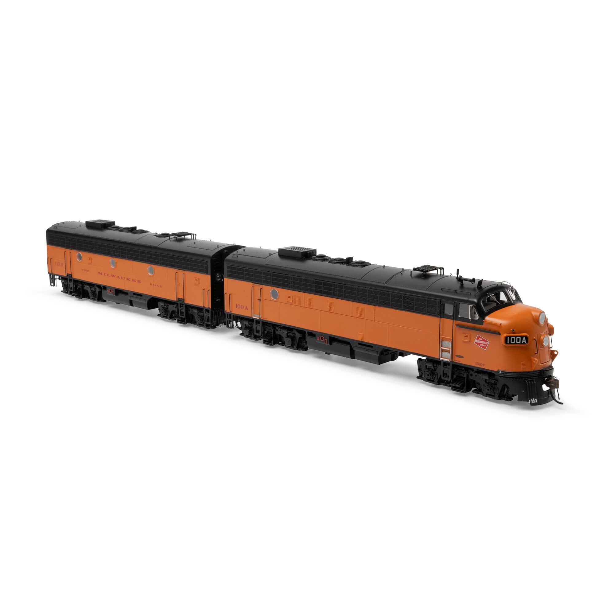 HO FP7A/F7B Locomotive with DCC & Sound, MILW #100A/117B Model