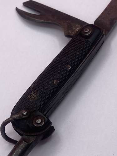 WW2 British Army Folding Pocket Knife H.M Slater 1942