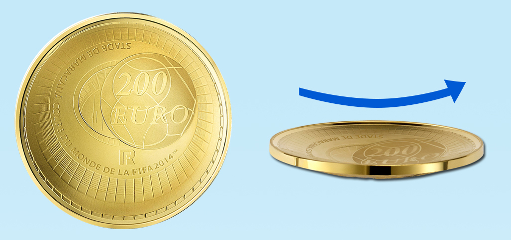 2014FIFAワールドカップ ブラジル大会公式記念コイン”から 世界に99枚