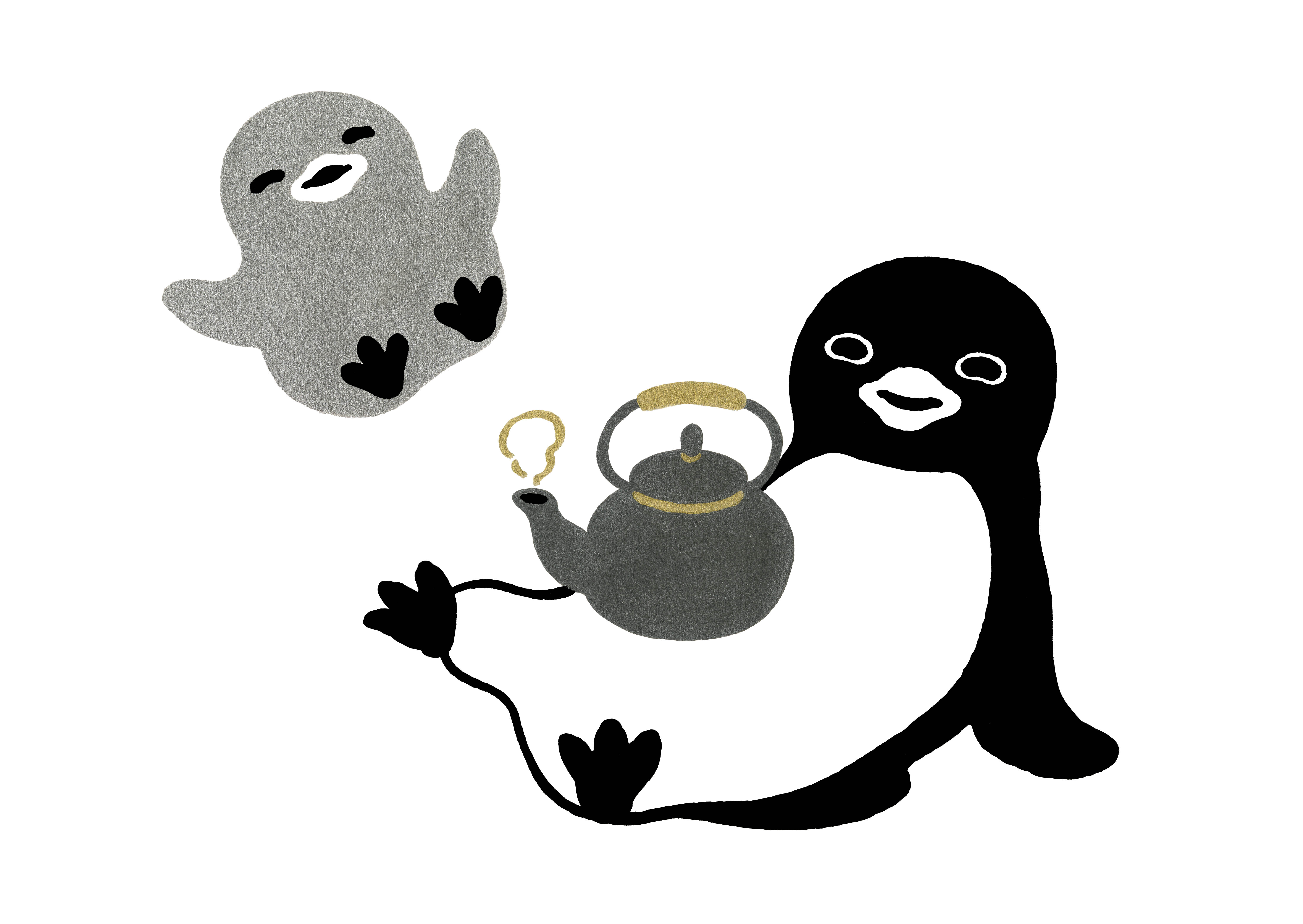 JR東日本「Suicaのペンギン」作者・坂崎千春の人気版画展 “ペンギン