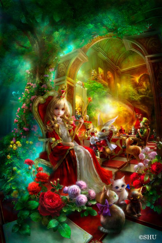 SHU アリス 絵画 版画 Cranky Alice プラチナコレクション SHU アリス