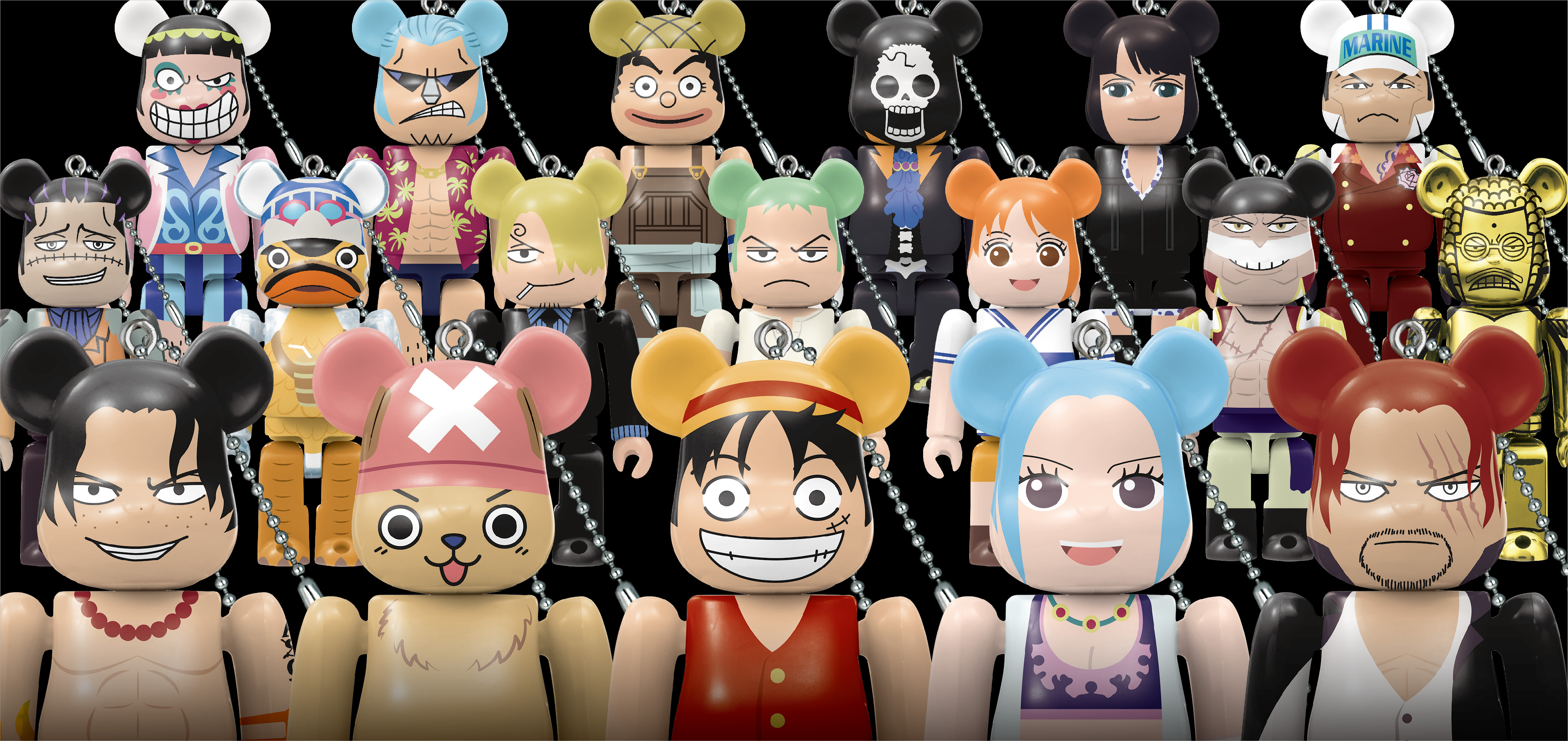 ワンピース×ベアブリックのコラボレーション第2弾！ 連載20周年を記念