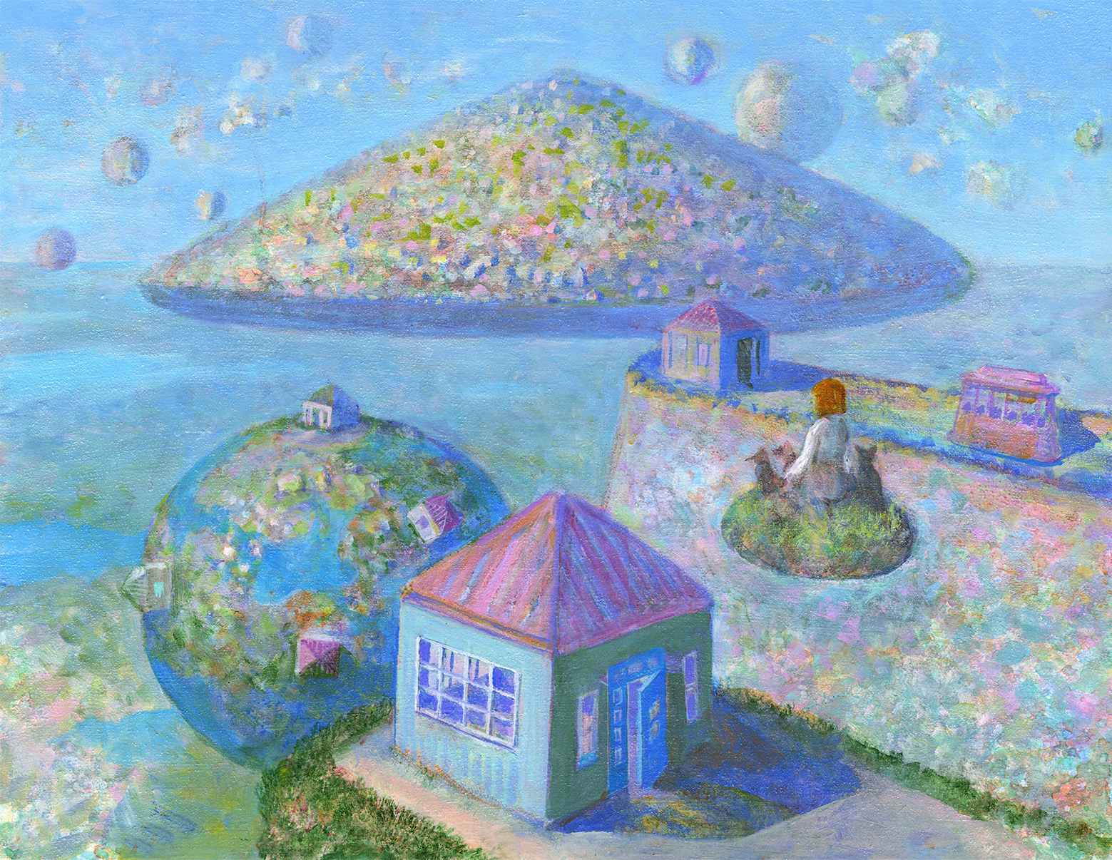 特別価格！井上直久「保証書付」人形師の家 額装済 ジブリ「耳をすませ