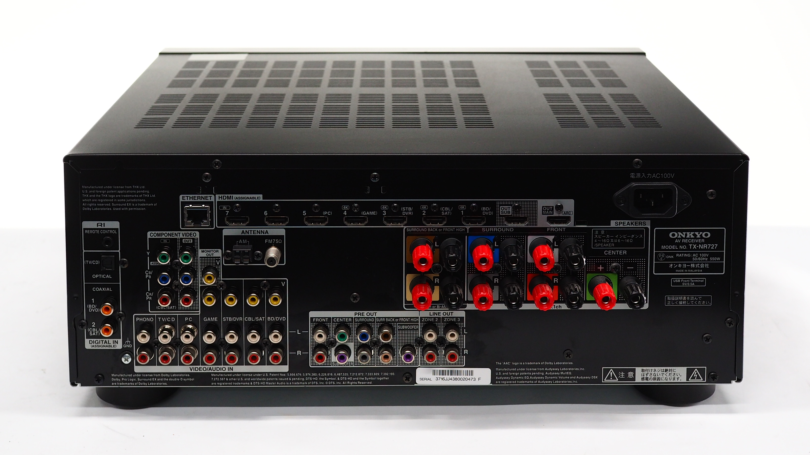 最新 ONKYO TX-NR727 AVレシーバー 7.1ch AVアンプ Amazon.co.jp