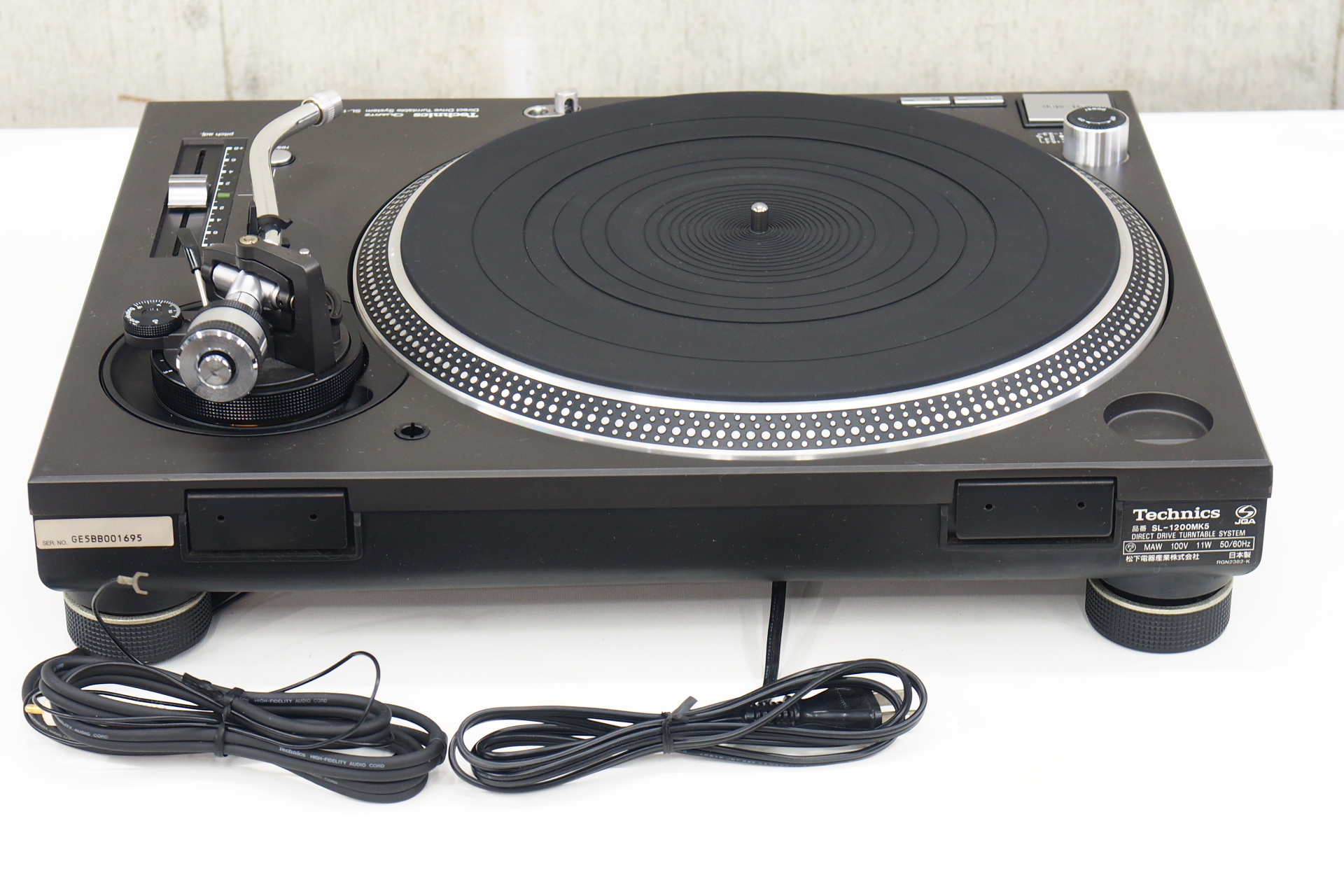 Technics SL-1200MK5 ターンテーブル 名機 DJ機材 Technics SL-1200MK5