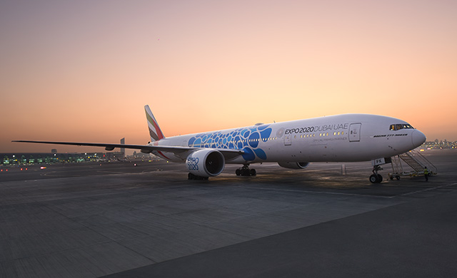 エミレーツ航空、ドバイ万博PRのデザイン機 A380と777、40機に導入完了