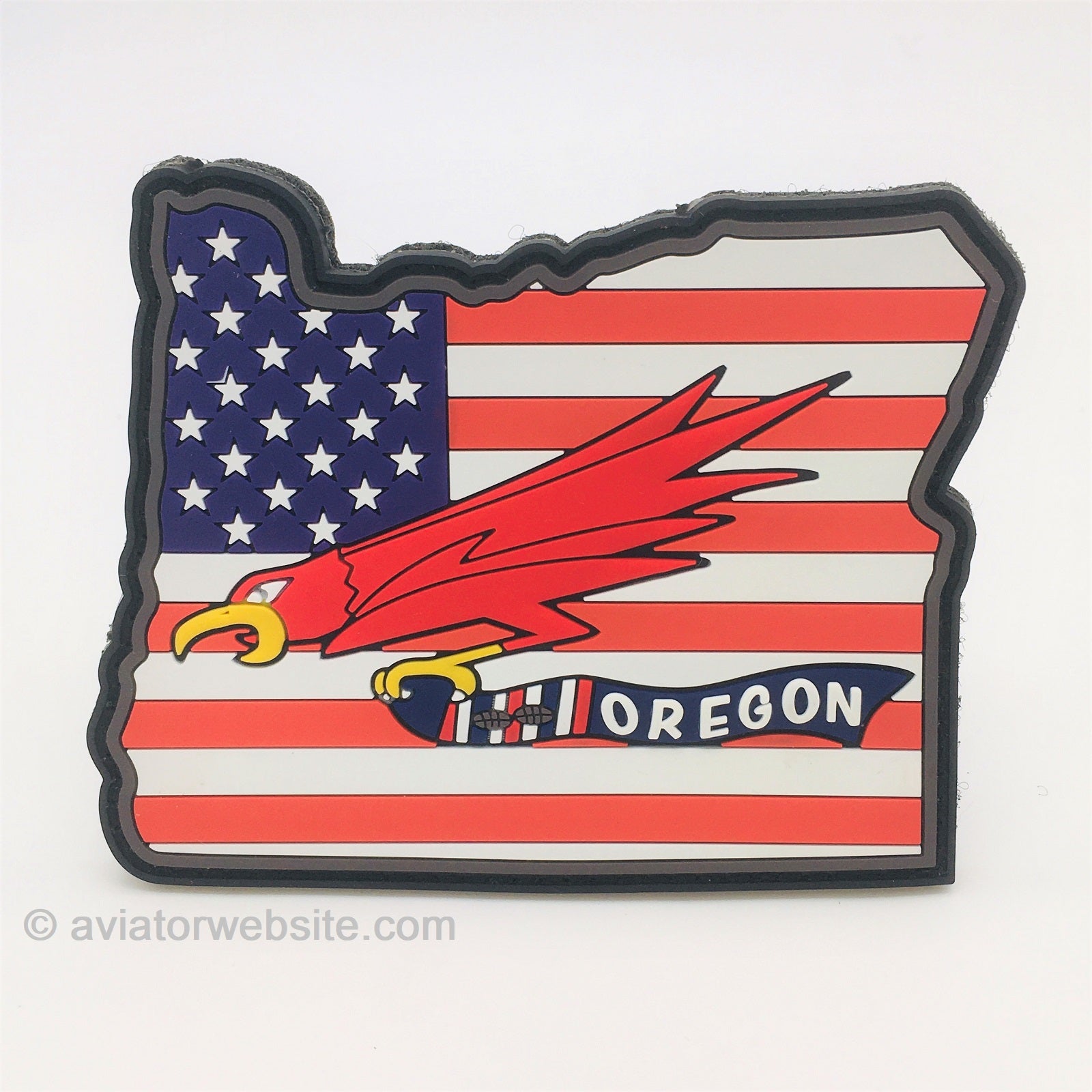 123rd FS Oregon ANG PVC Patch w/ Flag | AVIATORwebsite
