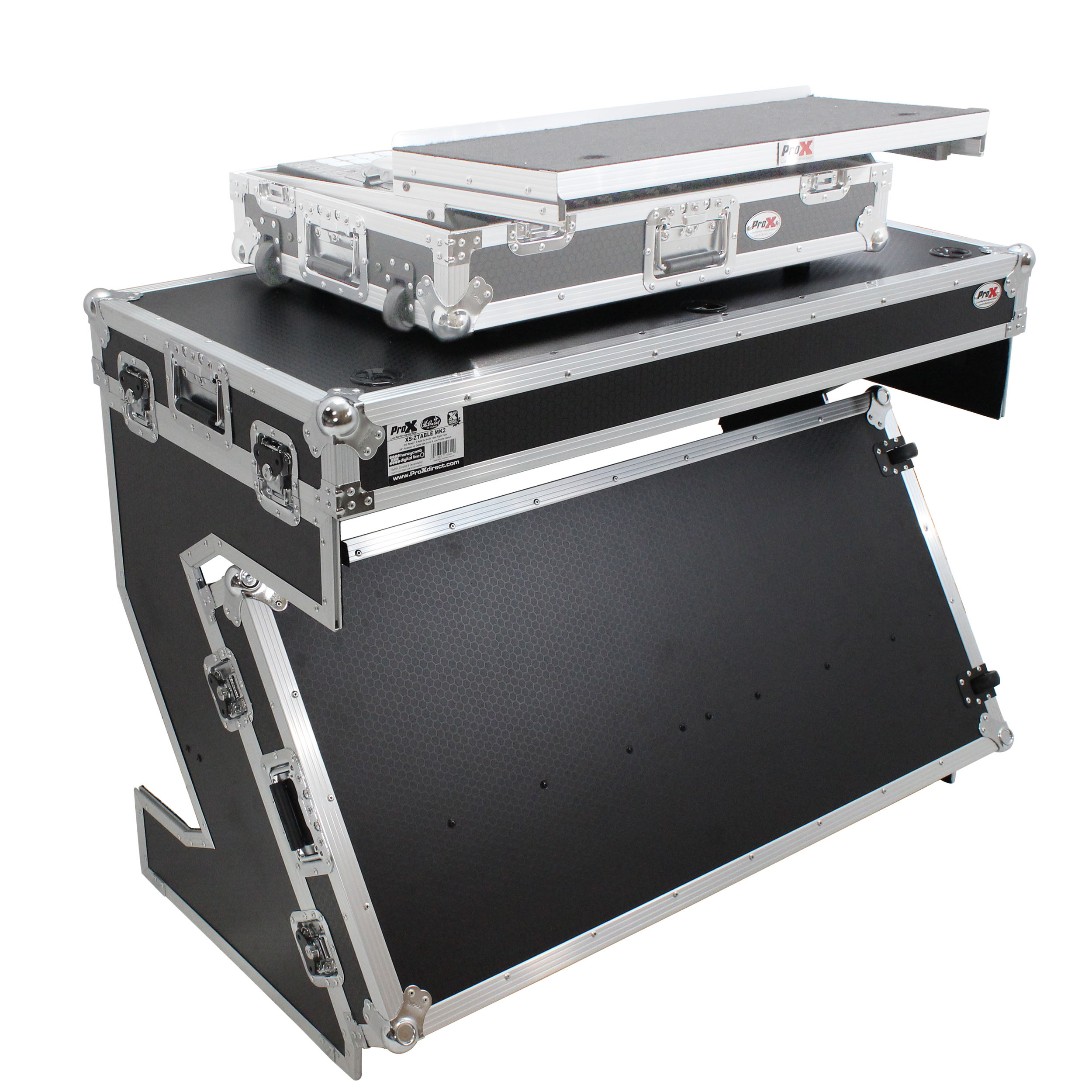 ProX XS-ZTABLEMK2 Z-Table Folding DJ Table Workstation