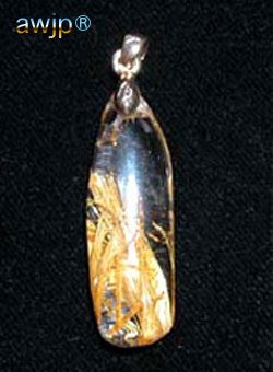 金針水晶 天然水晶ペンダントトップ 1) | 天然石パワーストーン専門店 awjp